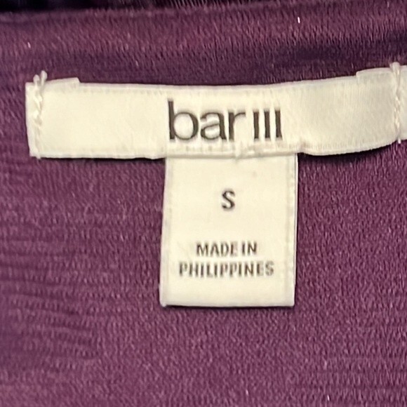 BAR III | Eggplant Faux Wrap Dress | Size - Small - Picture 7 of 11